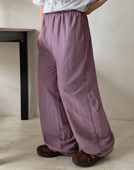 [unisex] 타우마 밴딩 나일론 컬러 팬츠 (8color)