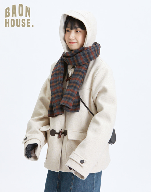 [BAONHOUSE] Poi short duffle coat (2color)