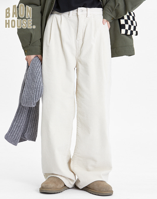 [BAONHOUSE] Snow button corduroy pants (3color)