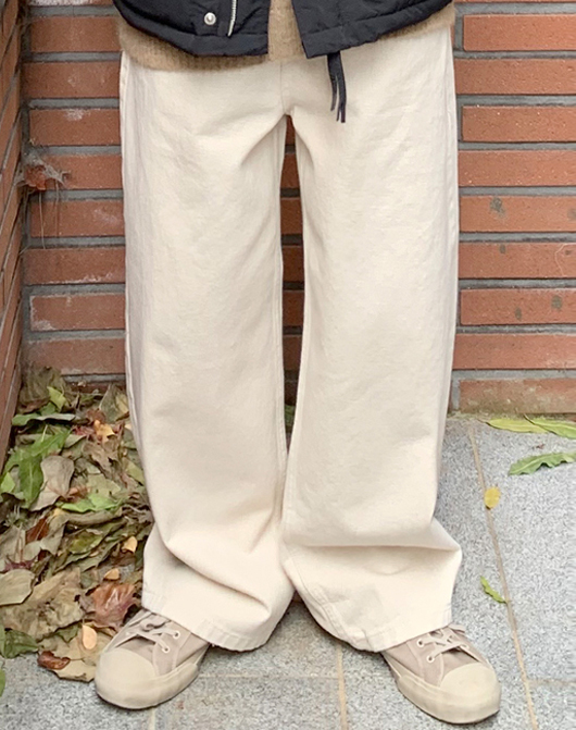 [BOY] 프룸 코튼 와이드 팬츠 (3color)