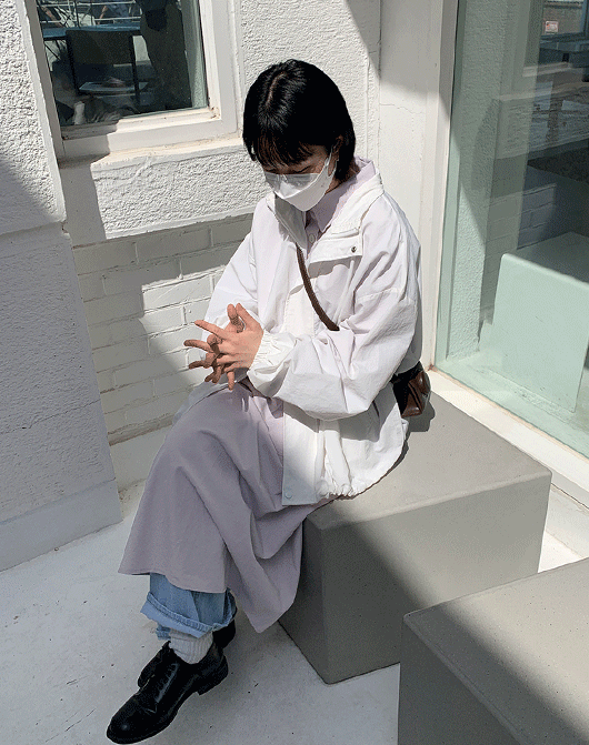[unisex] 나몽 컬러 윈드 자켓 (6color)