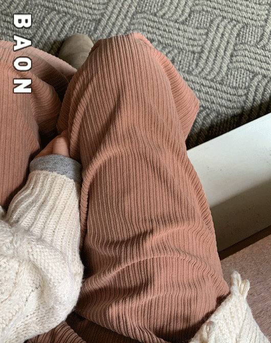 [BAON] 아쿠미 코듀로이 핀턱 와이드 팬츠 (3color)