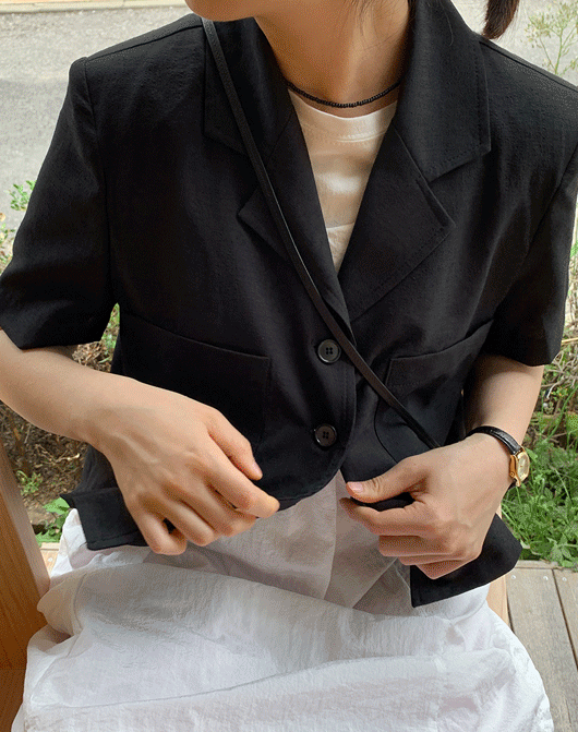 [3일간 new 5% sale] 비벤 썸머 싱글 반팔 자켓 (3color)