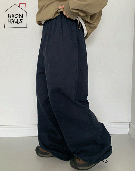 [9만장돌파/무료배송][BAONHAUS] 고코부 컬러 코튼 밴딩 와이드 팬츠 (12color)